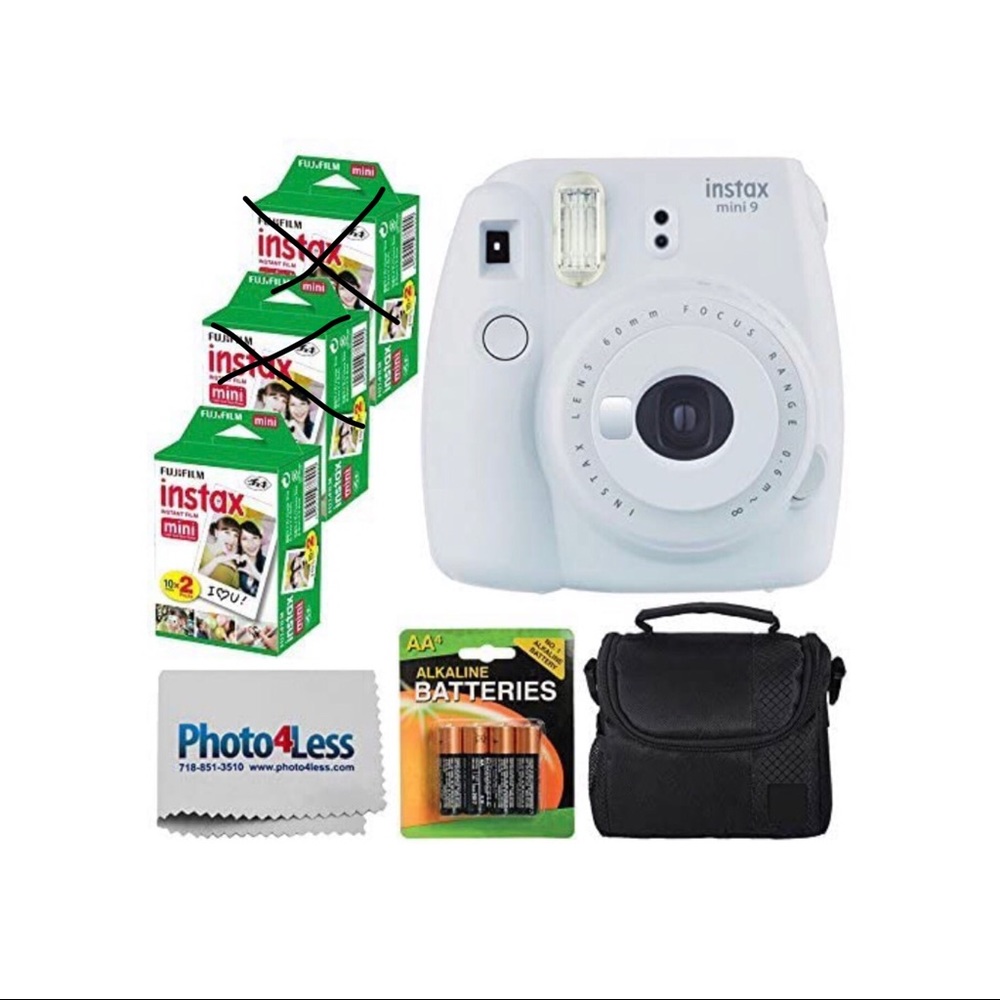 Fujifilm Instax Mini 9 Instant Film Camera Bundle